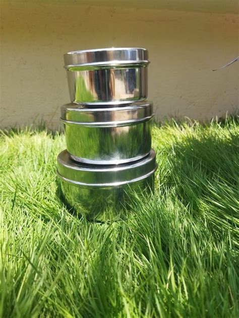 single steel tiffin box|steel tiffin box 3 container.